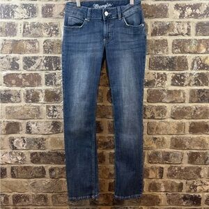 Wrangler Juniors Straight Leg Blue Jeans Sz 1 X 32